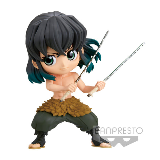 Inosuke Hashibira Kimetsu no Yaiba Q Posket Sepia Figure - Authentic Japanese Anime Figure | figurejp