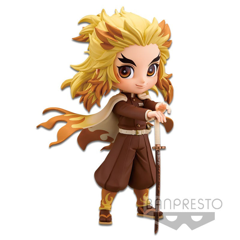Kyojuro Rengoku Kimetsu no Yaiba Q Posket Sepia Figure - Authentic Japanese Anime Figure | figurejp