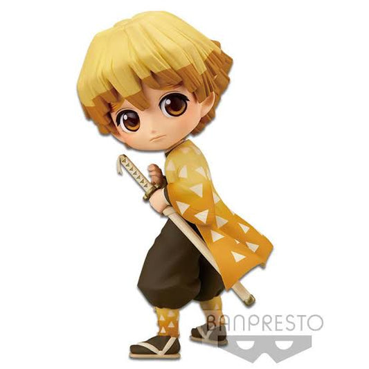 Zenitsu Agatsuma Kimetsu no Yaiba Q Posket Sepia Figure - Authentic Japanese Anime Figure | figurejp