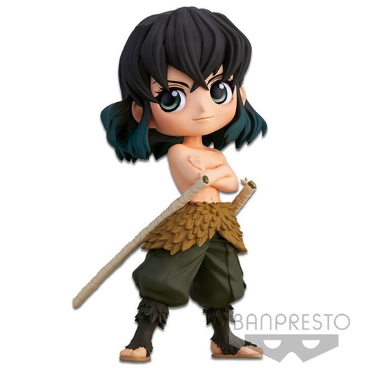 Inosuke Hashibira Kimetsu no Yaiba Q Posket Sepia Figure - Authentic Japanese Anime Figure | figurejp